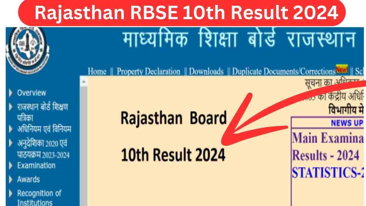RBSE 10th result 2024 : राजस्थान दसवीं बोर्ड का रिजल्ट जारी, जानें कैसे देख सकेंगे परिणाम