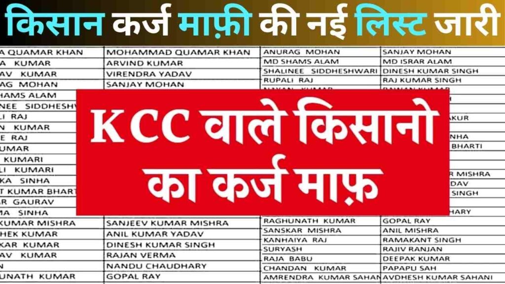 Kisan Karj Mafi List