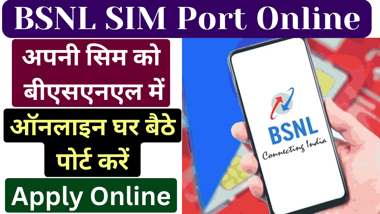 BSNL SIM Port Online