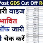 India Post GDS Cut Off Release