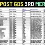 India Post GDS 3rd Merit ListIndia Post GDS 3rd Merit List