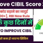 How To Improve Cibil Score 2024